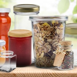 Beautiful And Versatile Glass Jars, Ideal for Food and Preserves